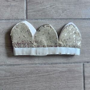 Gold Sequin Toddler Crown Princess